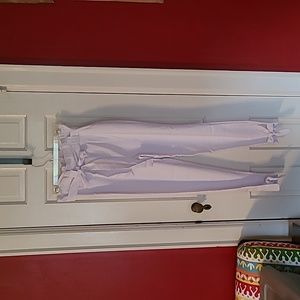 Gobles white pants, size small, ties at waist and ankle, high waist, NWT